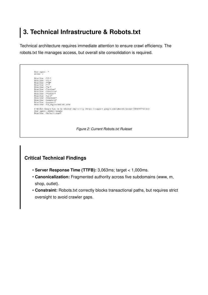 Robots.txt & infrastructure