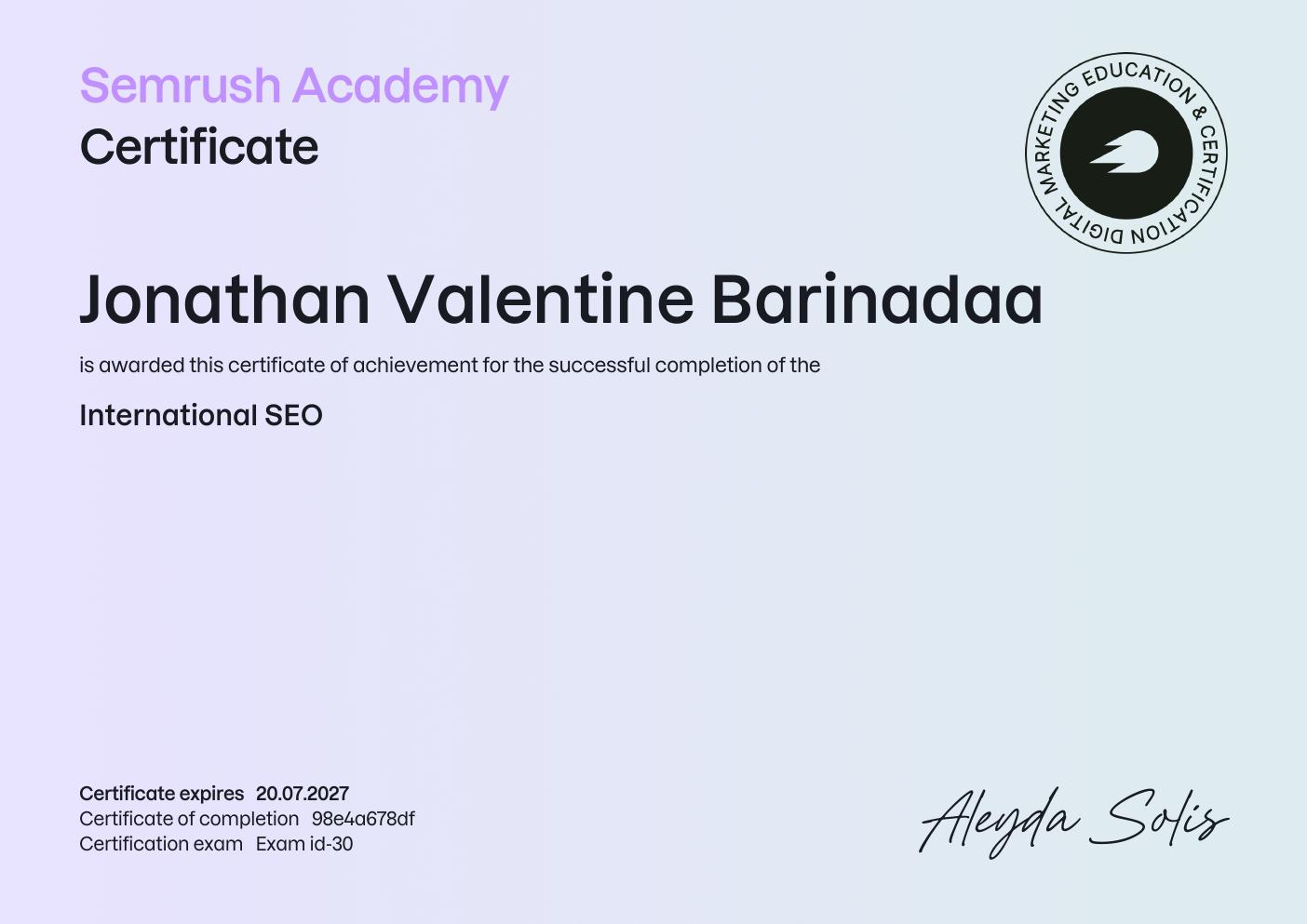 Semrush Academy — International SEO